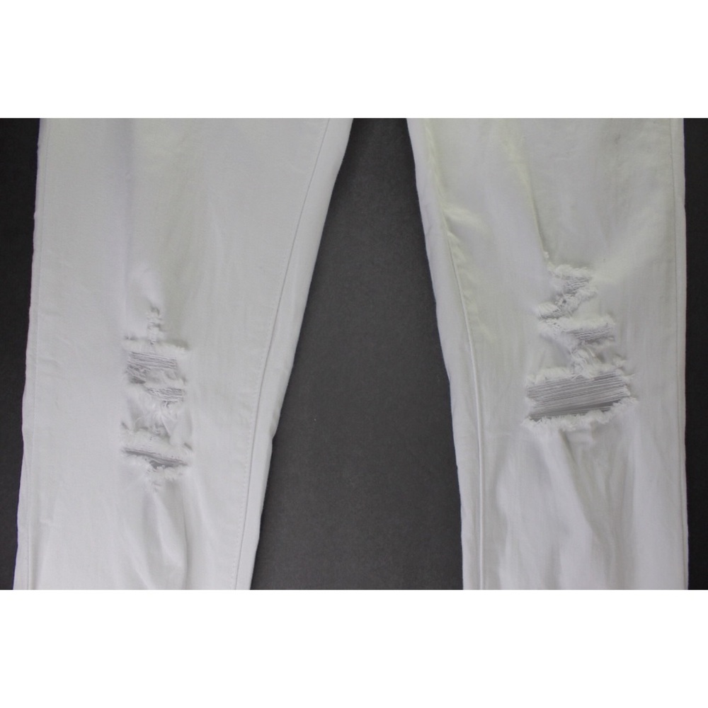 NEW KanCan Destroyed White Stretch Skinny Jeans 24 / 0 - Picture 7 of 12